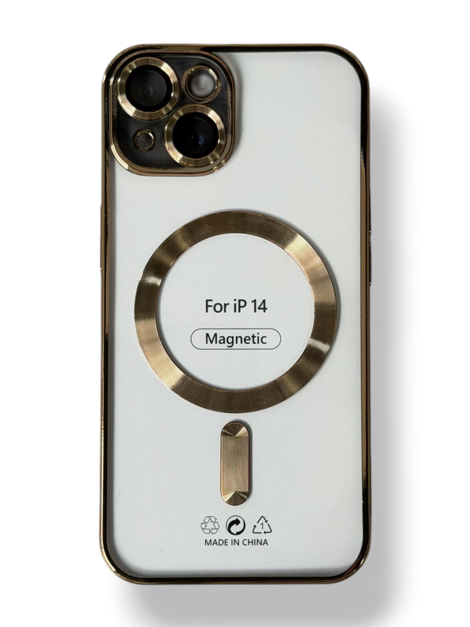 Чохол Metal Matte Case MagSafe iPhone 14 (gold)
