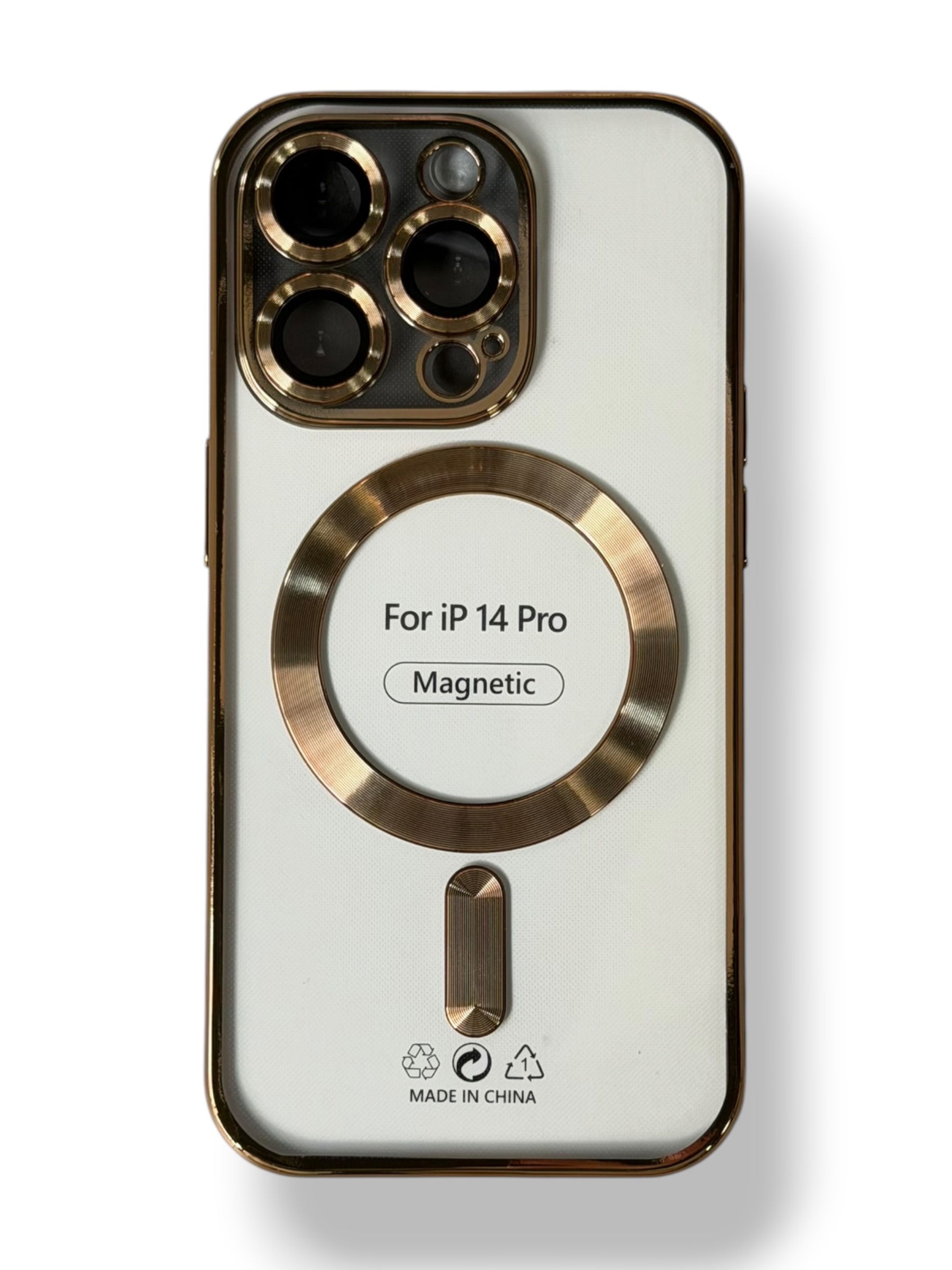 Чохол Metal Matte Case MagSafe iPhone 14 Pro (gold)