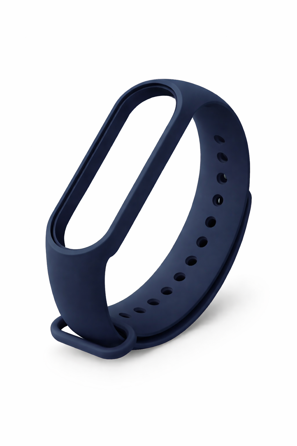 Силіконовий ремінець для MiBand 3/4 #01 (темно синій / dark blue)