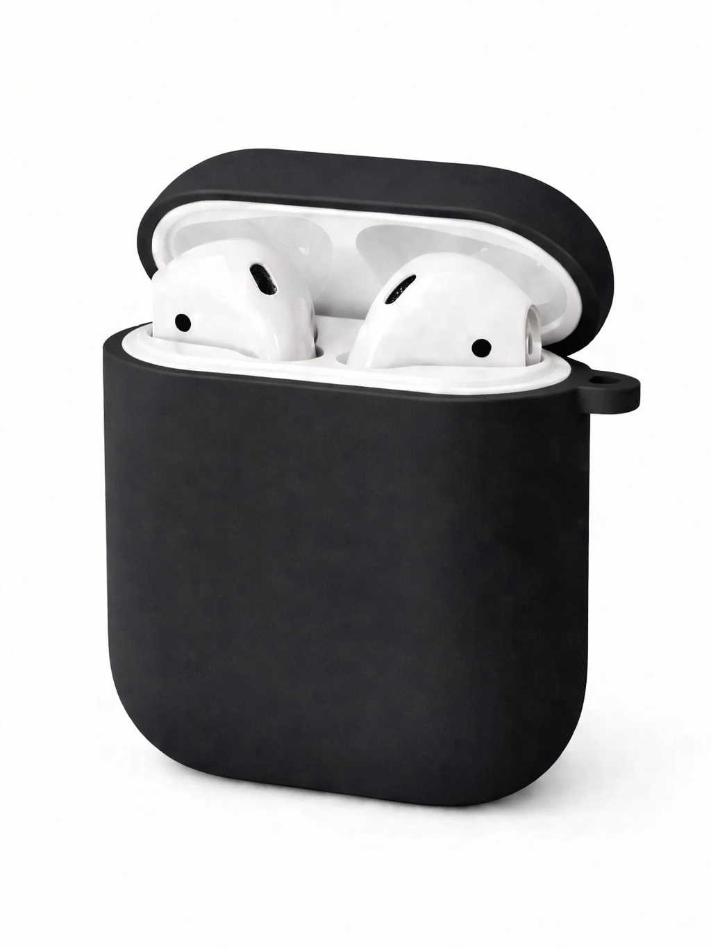 Чохли для AirPods 1/2 з мікрофіброю №01 Black