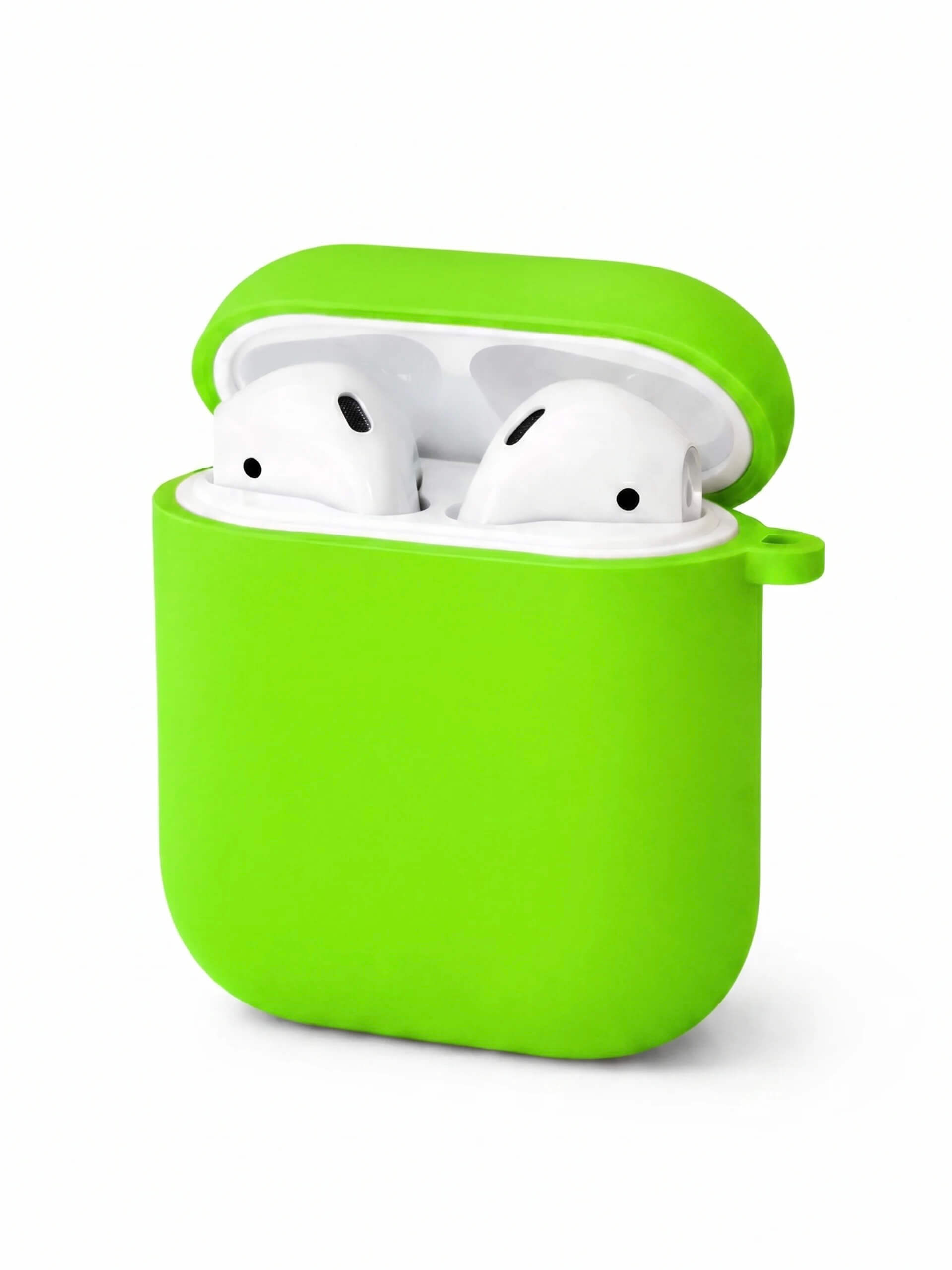 Чохли для AirPods 1/2 з мікрофіброю №21 Fluprescent Green