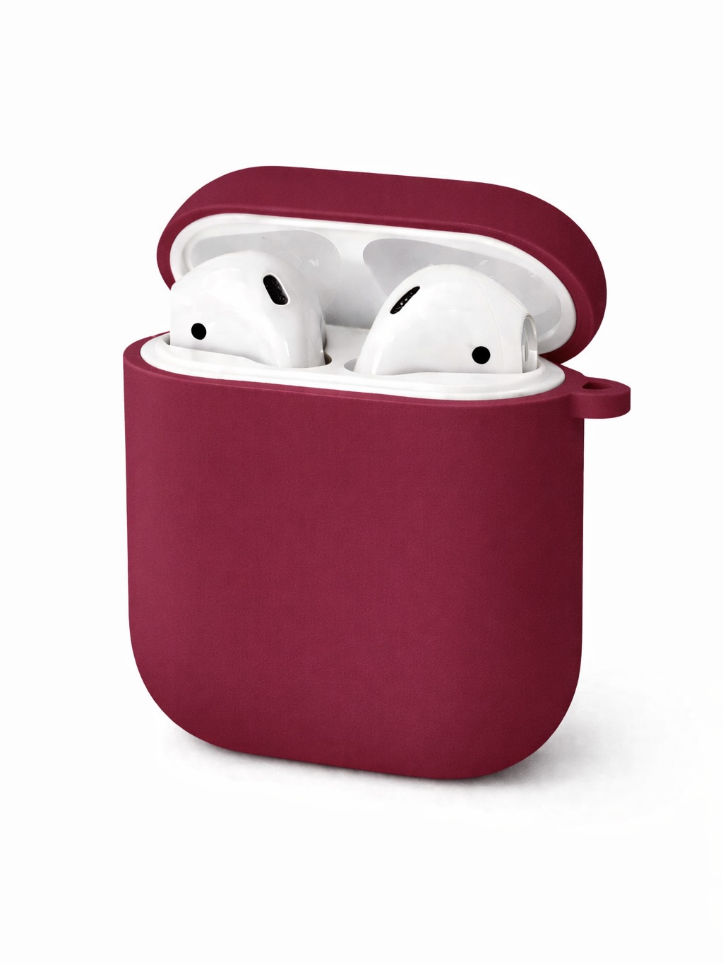 Чохли для AirPods 1/2 з мікрофіброю №22 Rose Red Marsala
