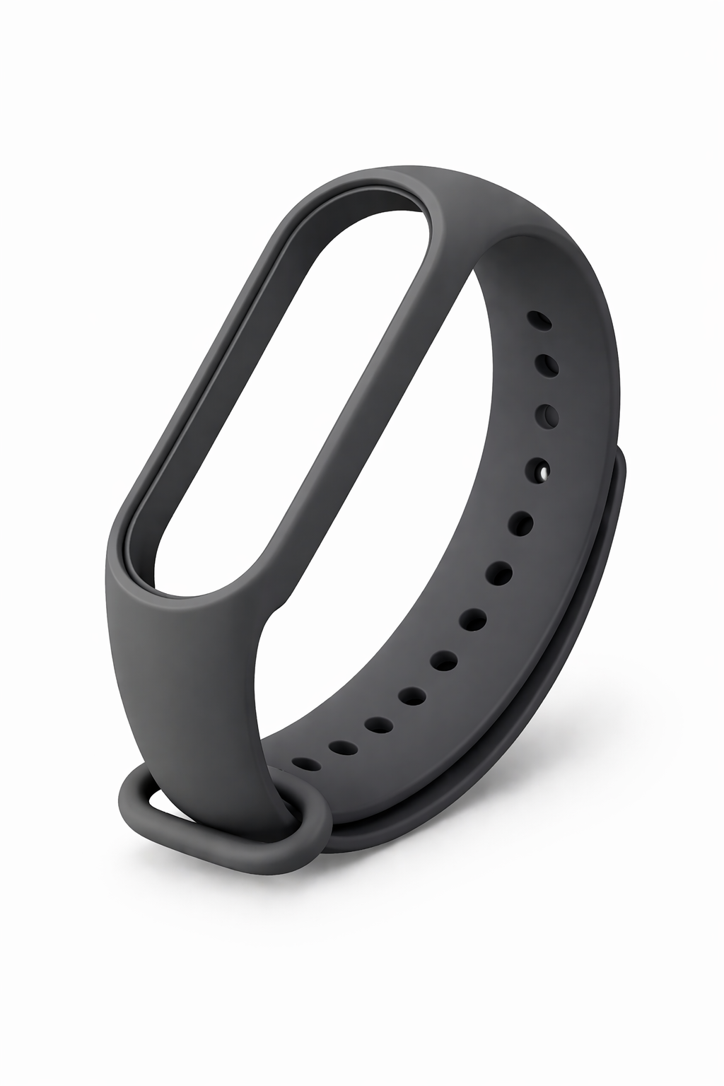 Силіконовий ремінець для MiBand 5/6 #17 (сірий / dark gray)