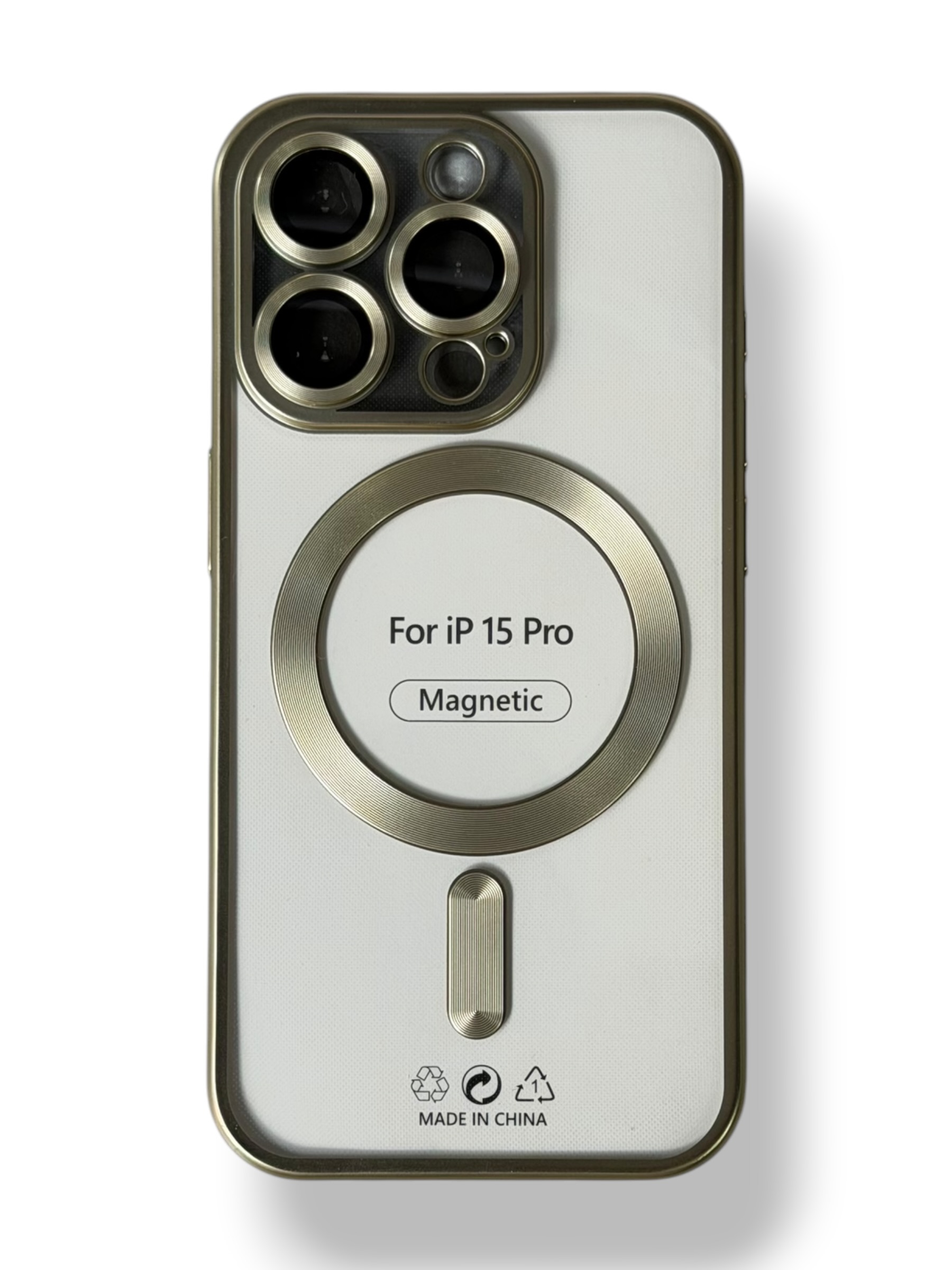 Чохол Metal Matte Case MagSafe iPhone 15 Pro (yellow)