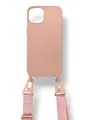 Чохол Crossbody Case на широкому паску iPhone 13 Pro (pink sand)