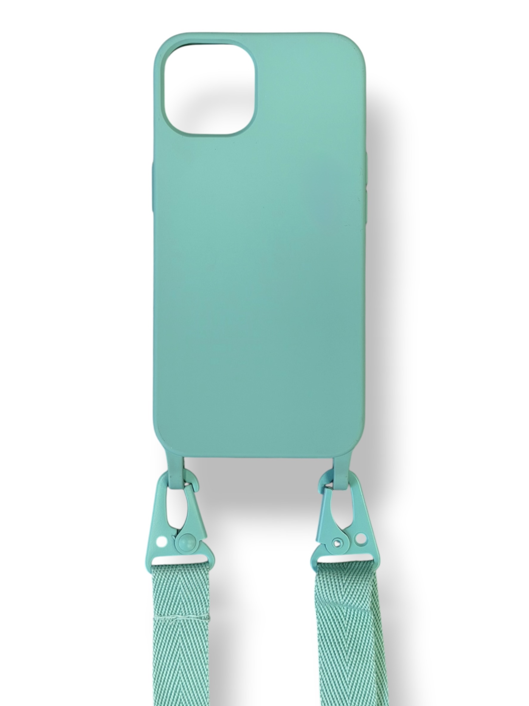 Чохол Crossbody Case на широкому паску iPhone 13 Pro Max (mint)