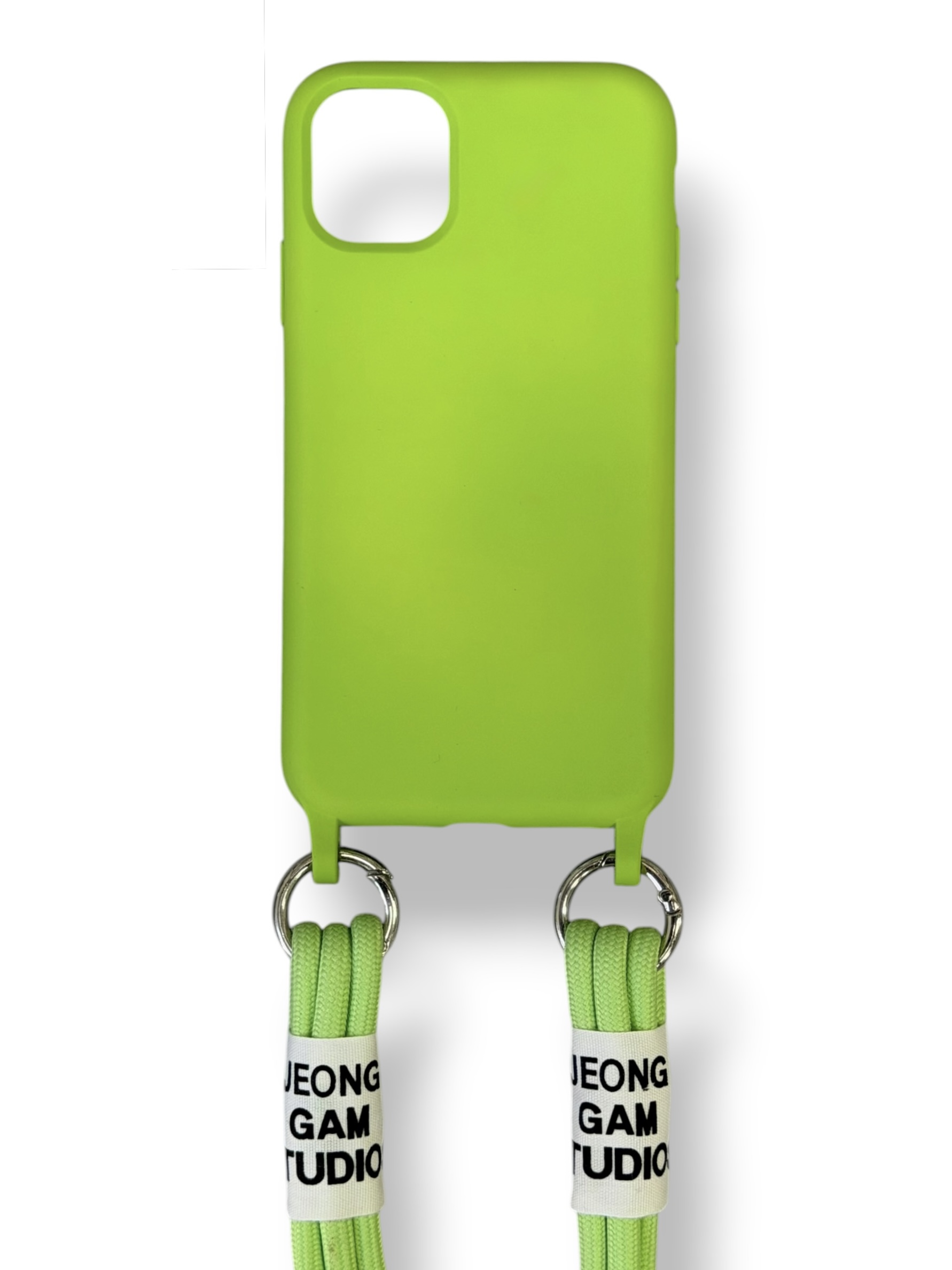 Чохол TPU two straps California iPhone 11 (neon green)