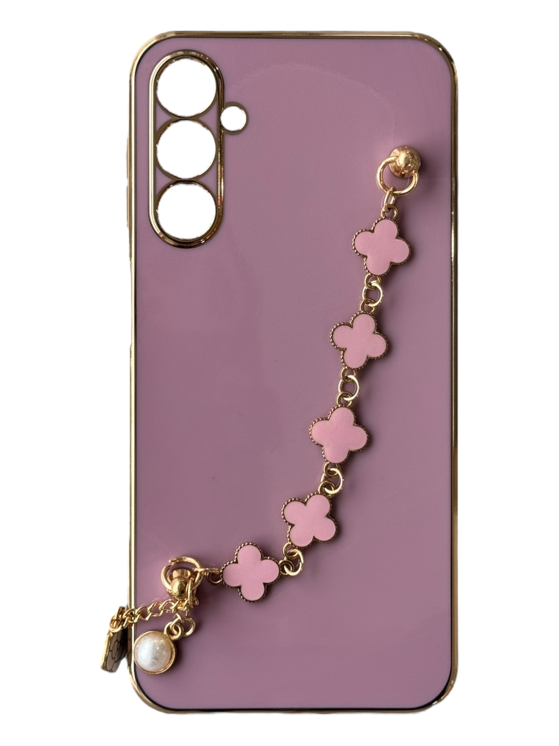 Чохол Van Cleef Case з ланцюжком для Samsung A25 (blueberry)