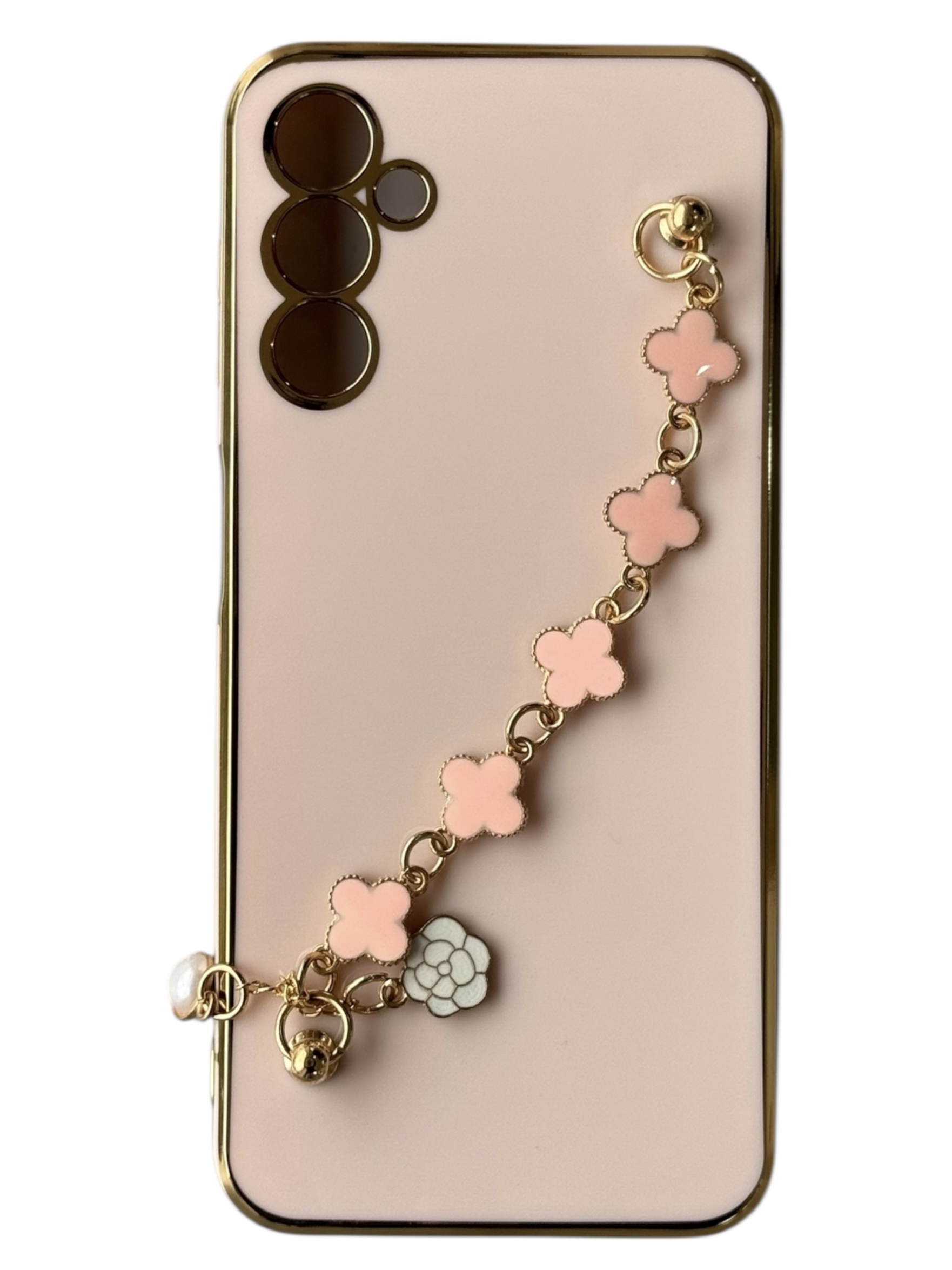 Чохол Van Cleef Case з ланцюжком для Samsung A25 (pink)