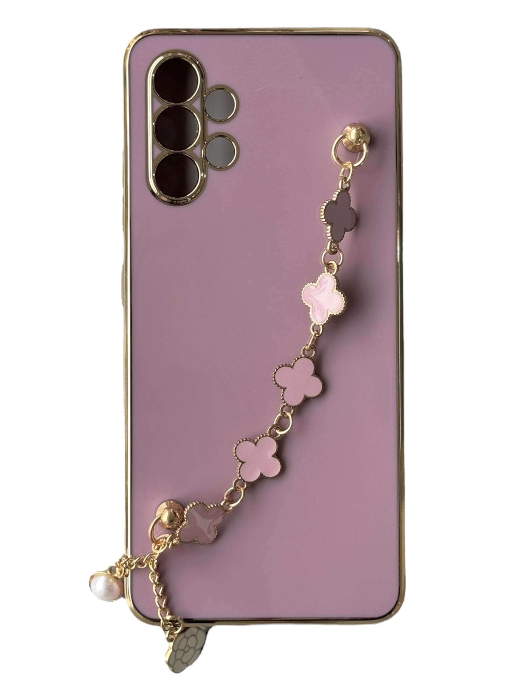 Чохол Van Cleef Case з ланцюжком для Samsung A32 (blueberry)