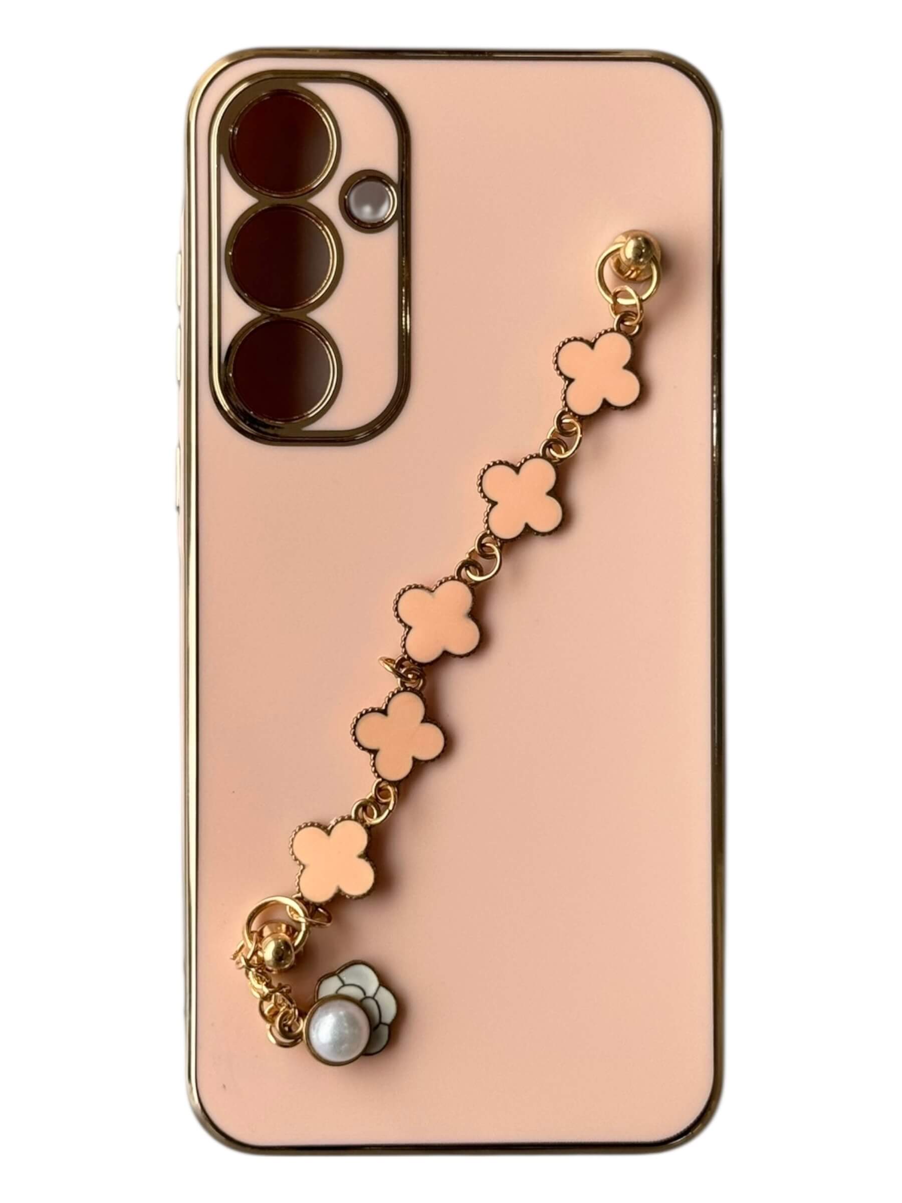 Чохол Van Cleef Case з ланцюжком для Samsung A35 (pink)