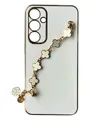 Чохол Van Cleef Case з ланцюжком для Samsung A35 (white)