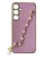 Чохол Van Cleef Case з ланцюжком для Samsung A54 (blueberry)