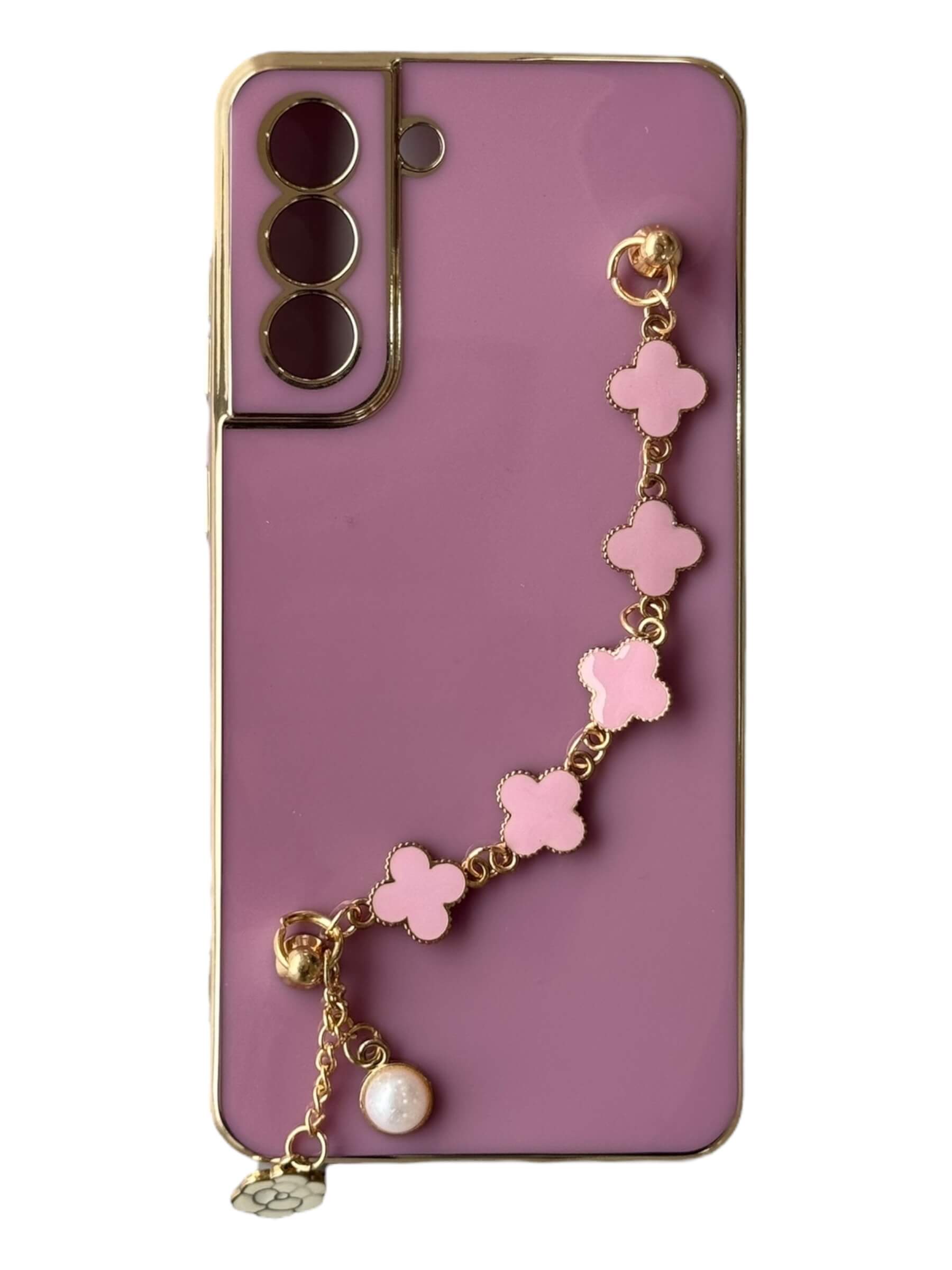 Чохол Van Cleef Case з ланцюжком для Samsung S21 FE (blueberry)