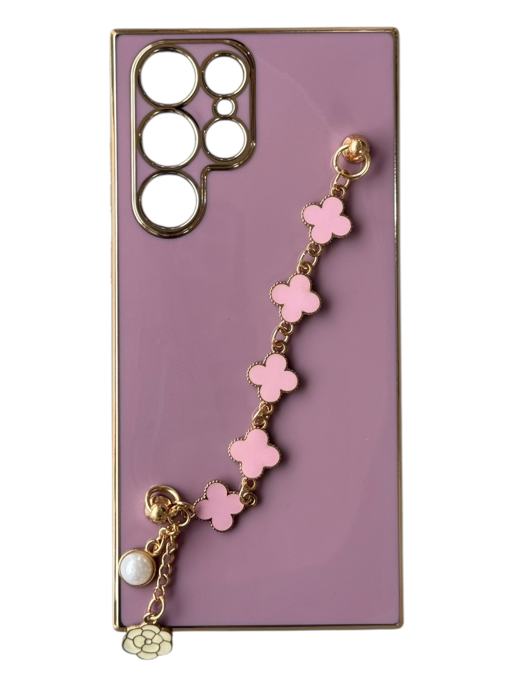 Чохол Van Cleef Case з ланцюжком для Samsung S24 Ultra (blueberry)