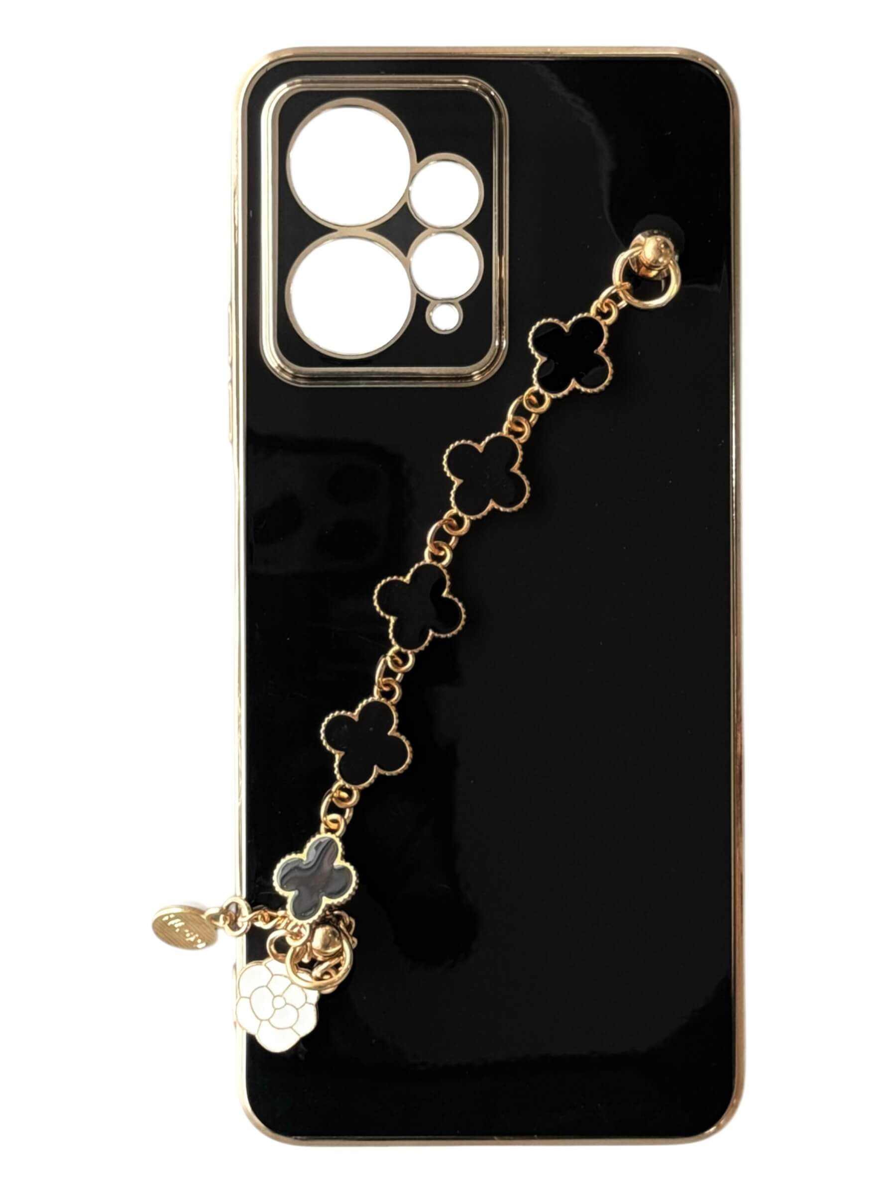 Чохол Van Cleef Case з ланцюжком для Xiaomi Redmi Note 12 4G (black)
