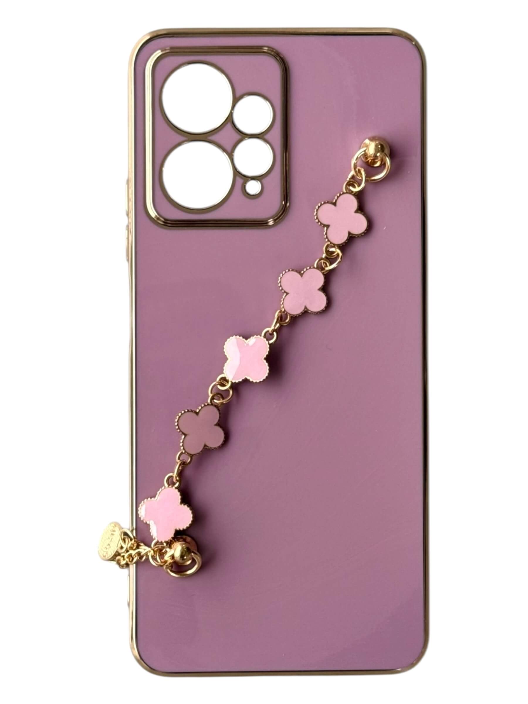 Чохол Van Cleef Case з ланцюжком для Xiaomi Redmi Note 12 4G (blueberry)