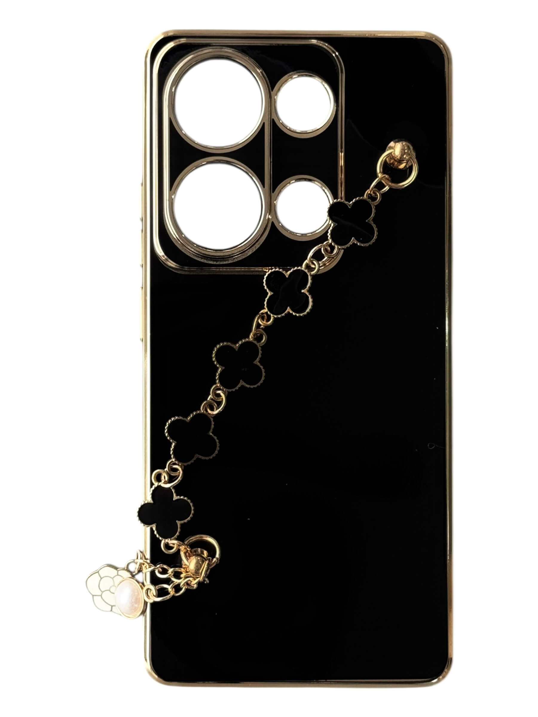 Чохол Van Cleef Case з ланцюжком для Xiaomi Redmi Note 13 4G (black)