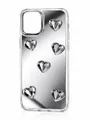 Чохол Mirror Shine для Case iPhone 13 Pro Max (hearts)