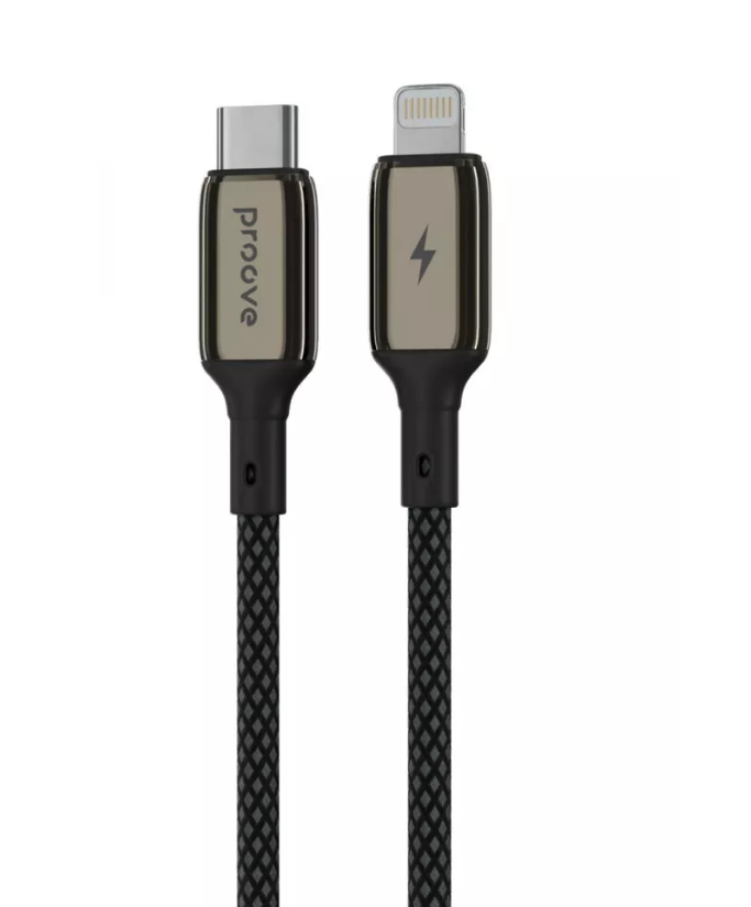 Кабель Proove Dense Metal Type-C to Lightning 27W 1m (black)