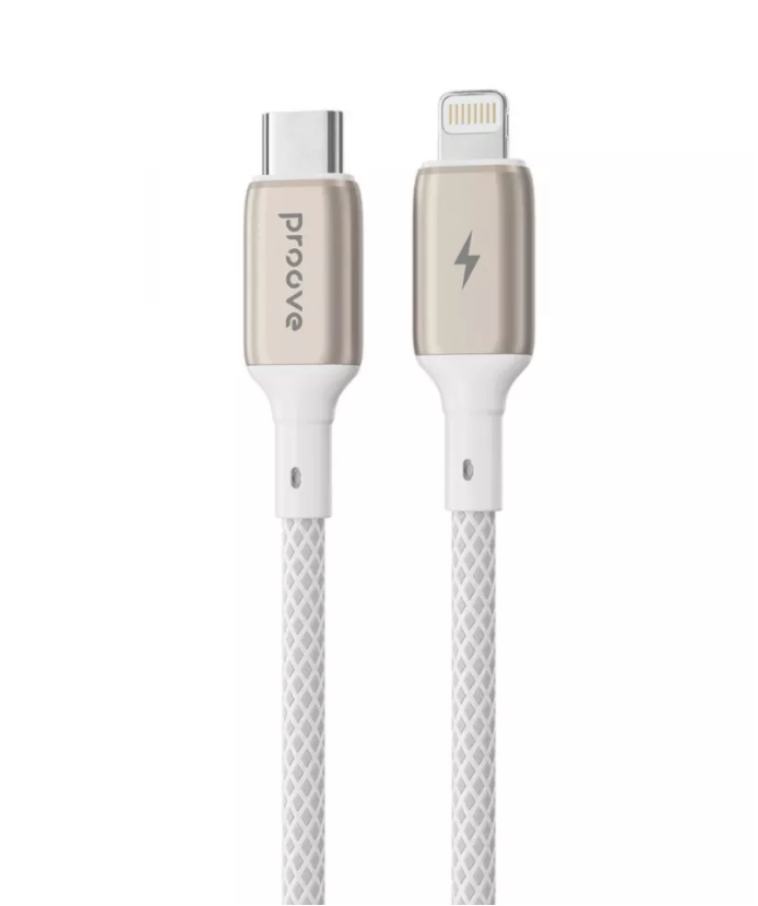 Кабель Proove Dense Metal Type-C to Lightning 27W 1m (white)