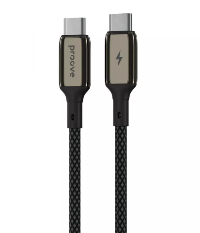 Кабель Proove Dense Metal Type-C to Type-C 60W 1m (black)