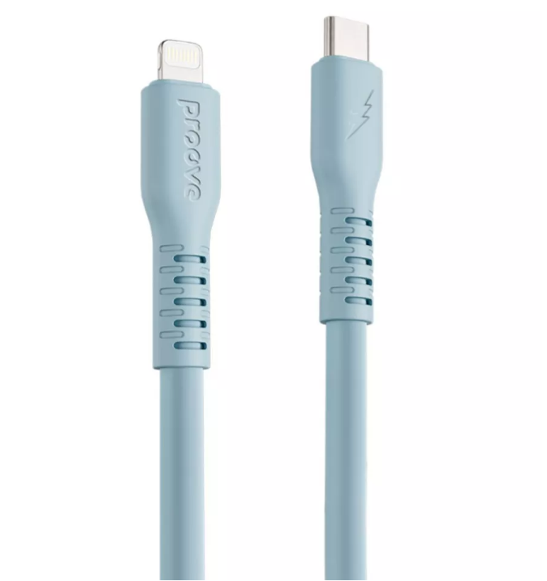 Кабель Proove Eternal Type-C to Lightning 27W 1m (light blue)