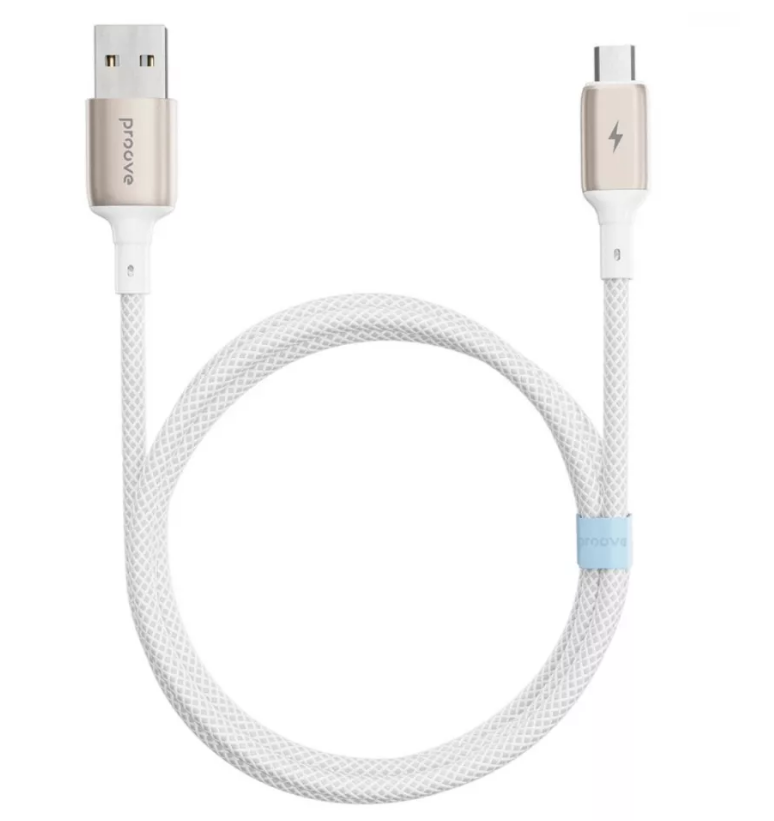 Кабель Proove Dense Metal Micro USB 2.4A (1m) (white)