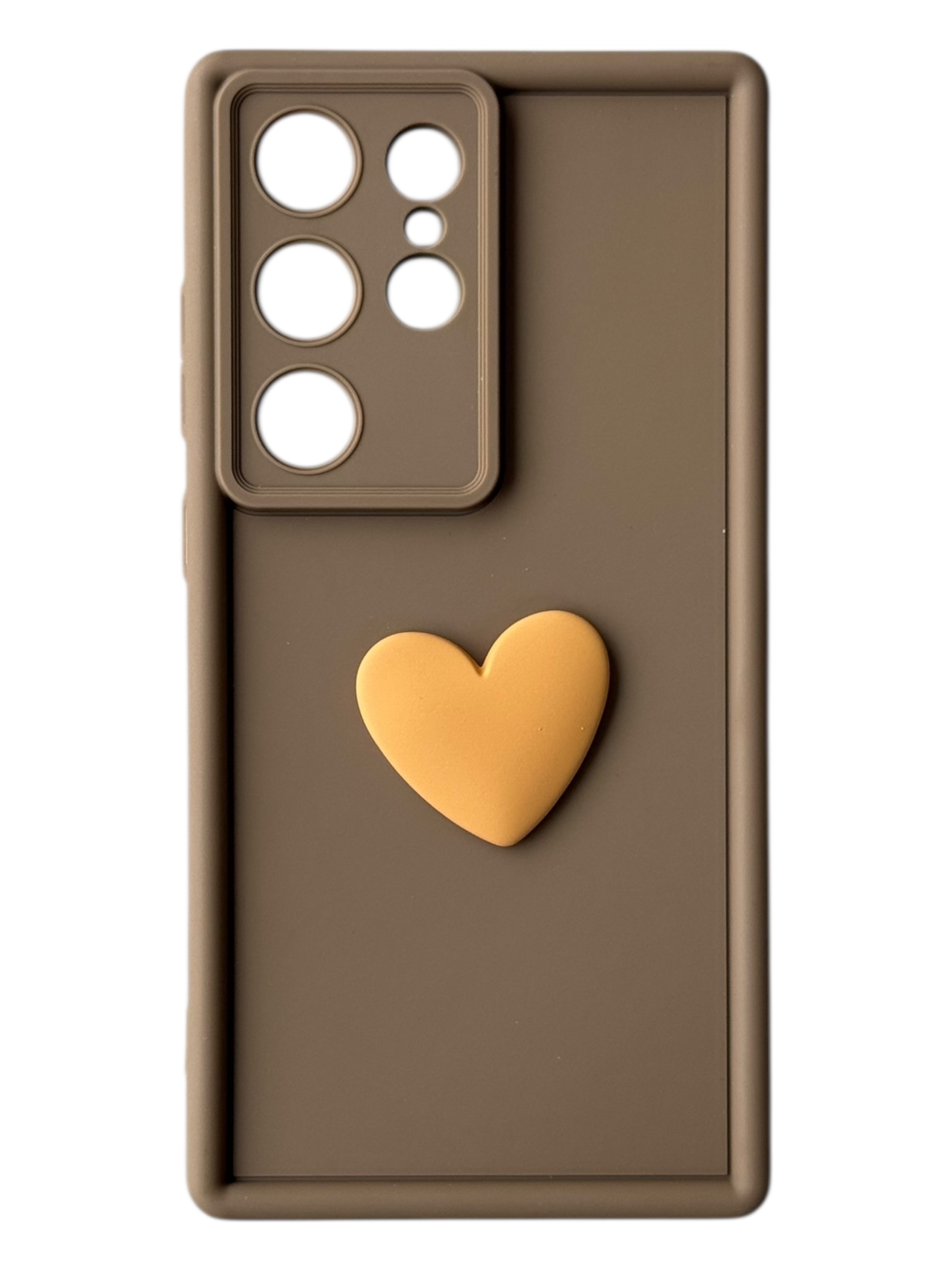 Чохол Toys Case для Samsung Galaxy S22 Ultra (brown / heart)