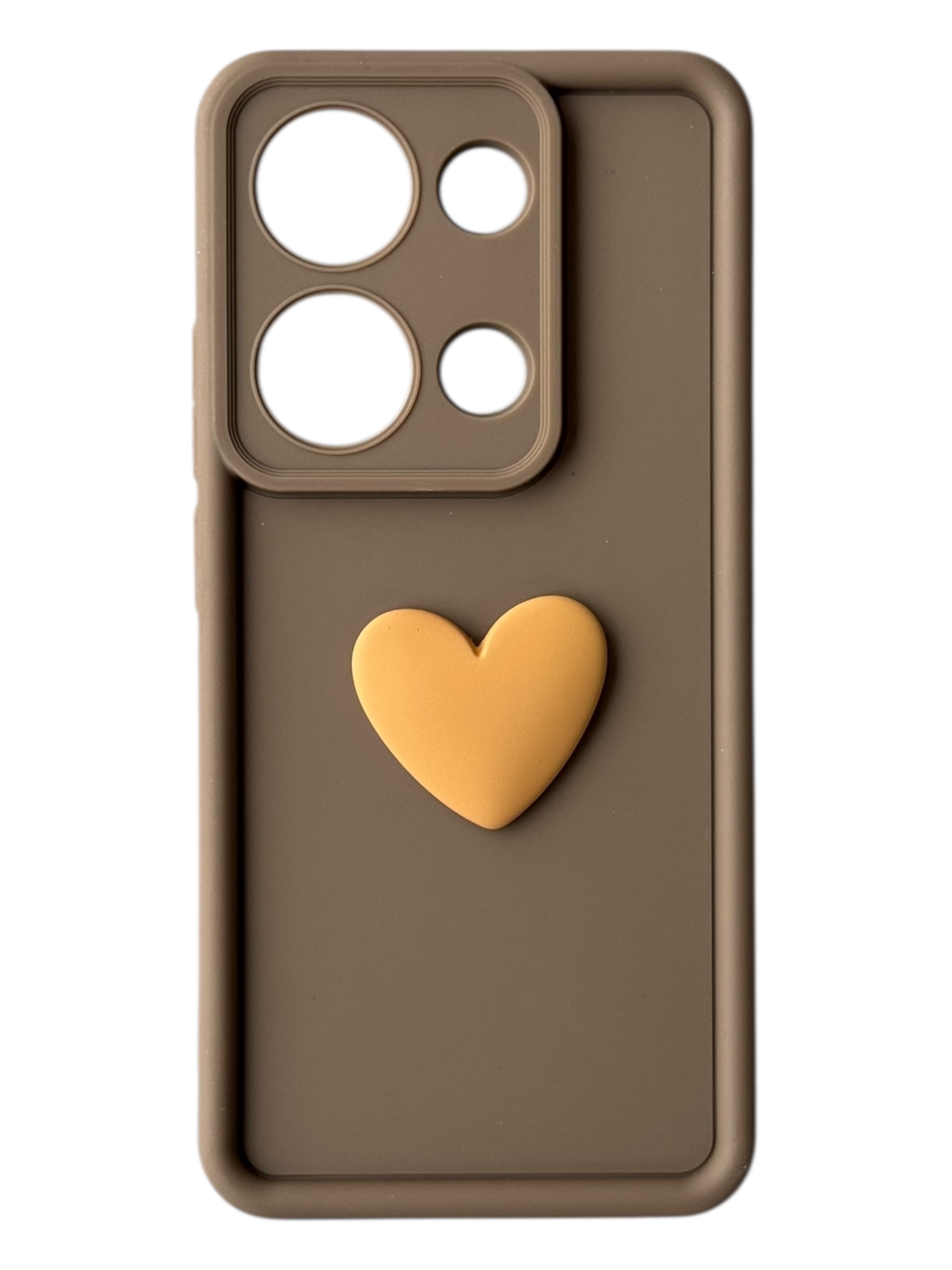 Чохол Toys Case для Xiaomi Redmi Note 13 4G (brown / heart)