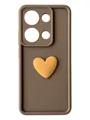 Чохол Toys Case для Xiaomi Redmi Note 13 4G (brown / heart)