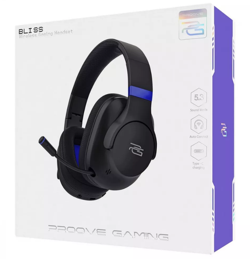 Бездротов ігрова гарнітура Proove Gaming Bliss (black)