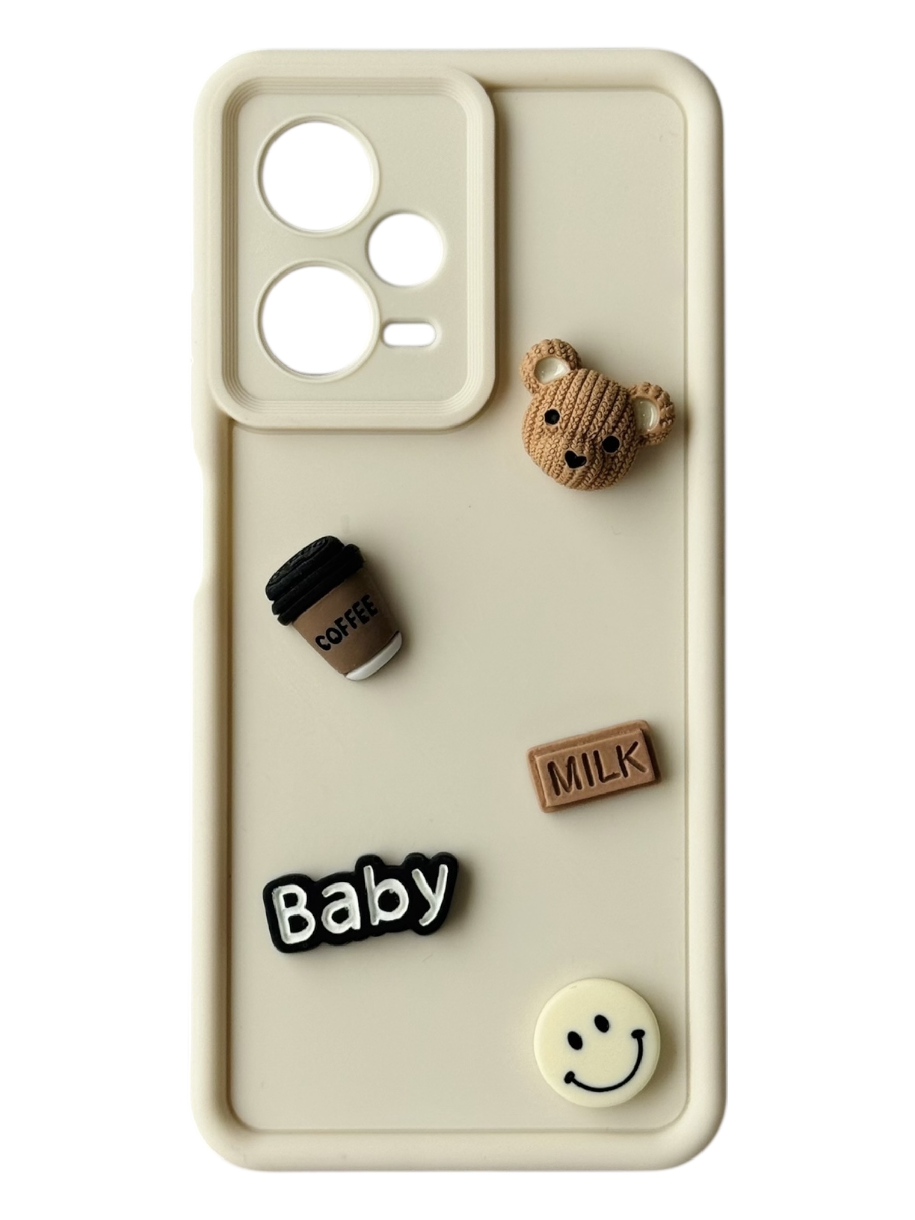 Чохол Toys Case для Xiaomi Redmi Note 12 Pro 5G (white / bear)