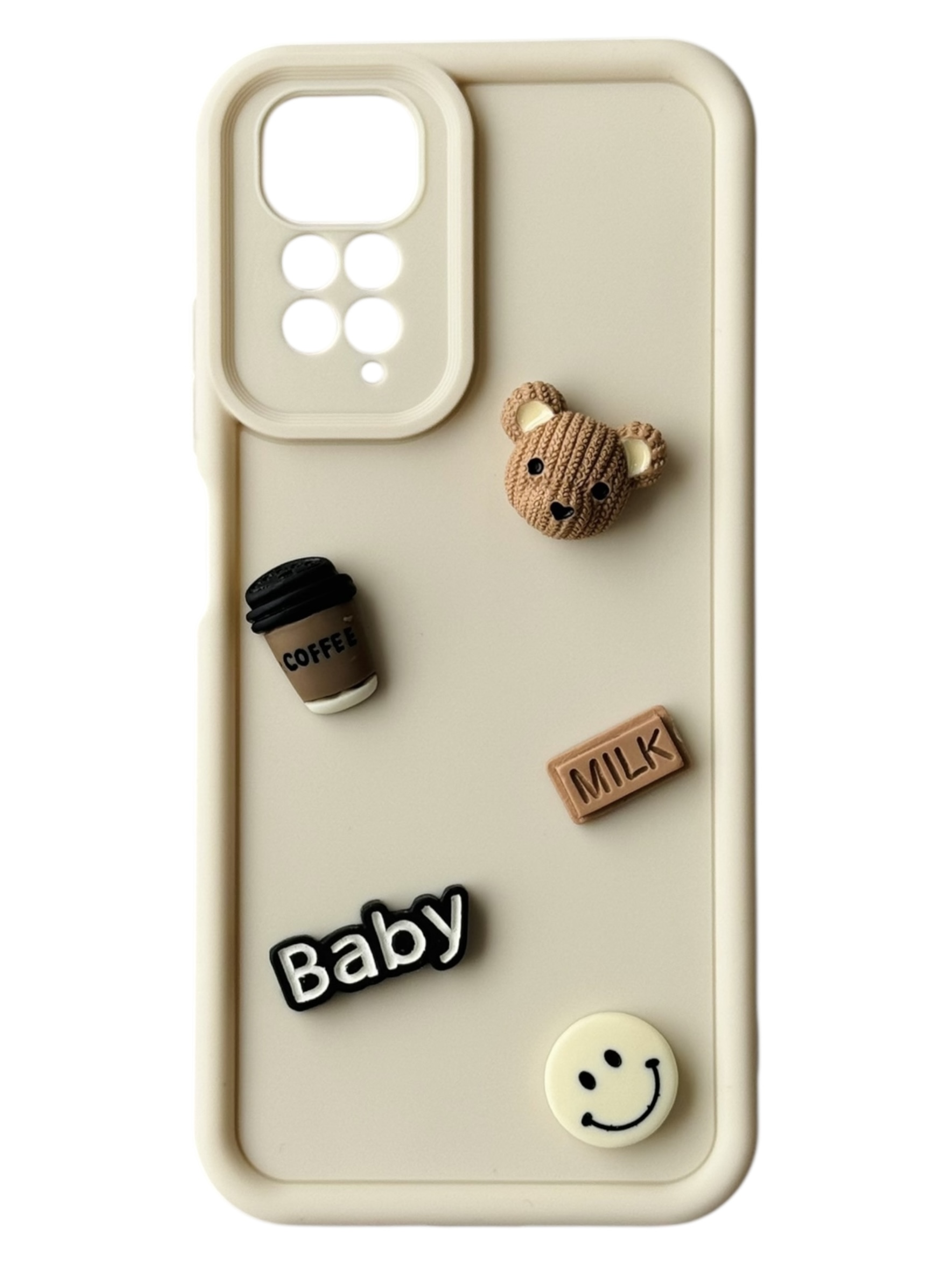 Чохол Toys Case для Xiaomi Redmi Note 11 / Note 11S (white / bear)