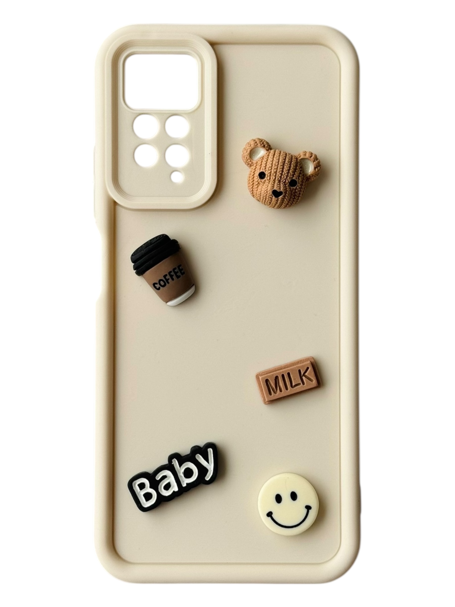 Чохол Toys Case для Xiaomi Redmi Note 11 Pro 4G/5G / Note 12 Pro 4G (white / bear)