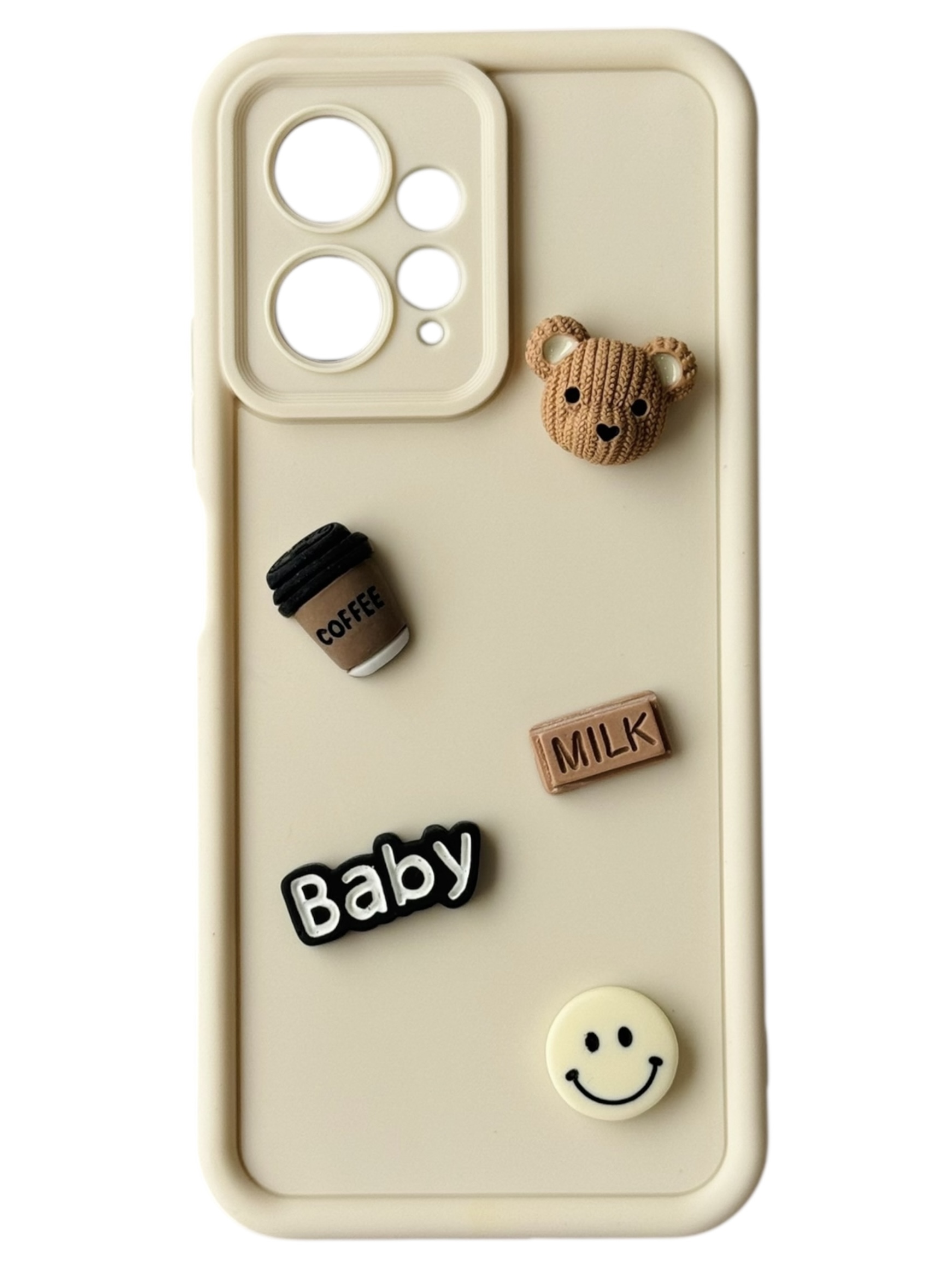 Чохол Toys Case для Xiaomi Redmi Note 12 4G (white / bear)
