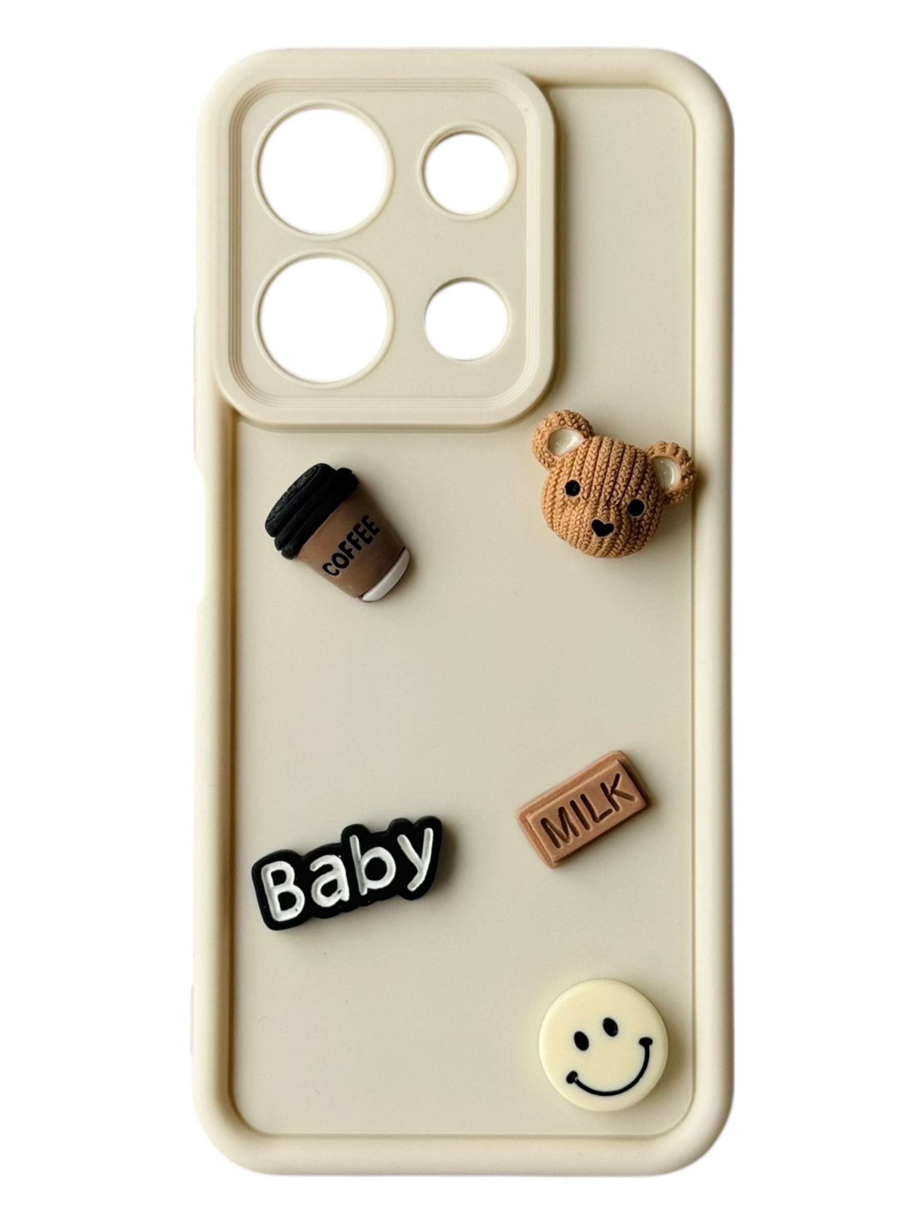 Чохол Toys Case для Xiaomi Redmi Note 13 4G (white / bear)