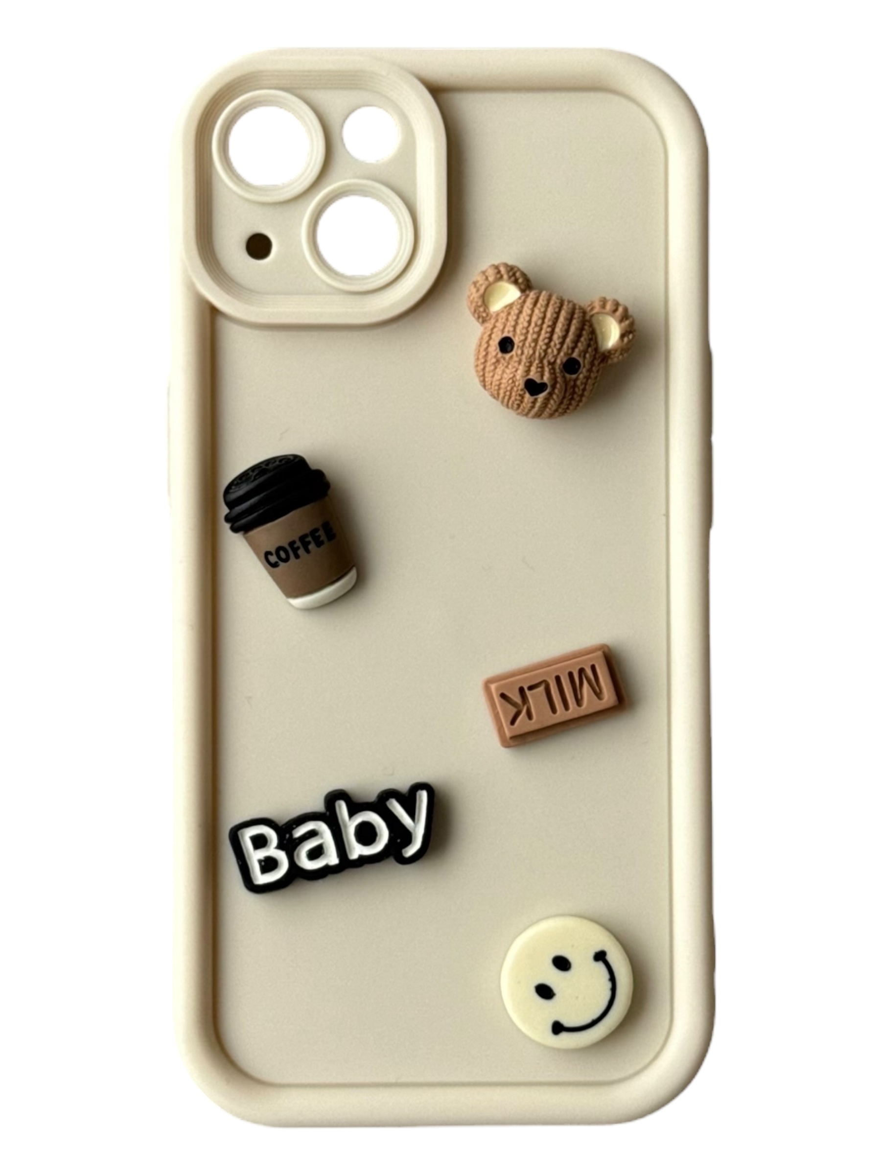 Чохол Toys Case для iPhone 14 (white / bear)