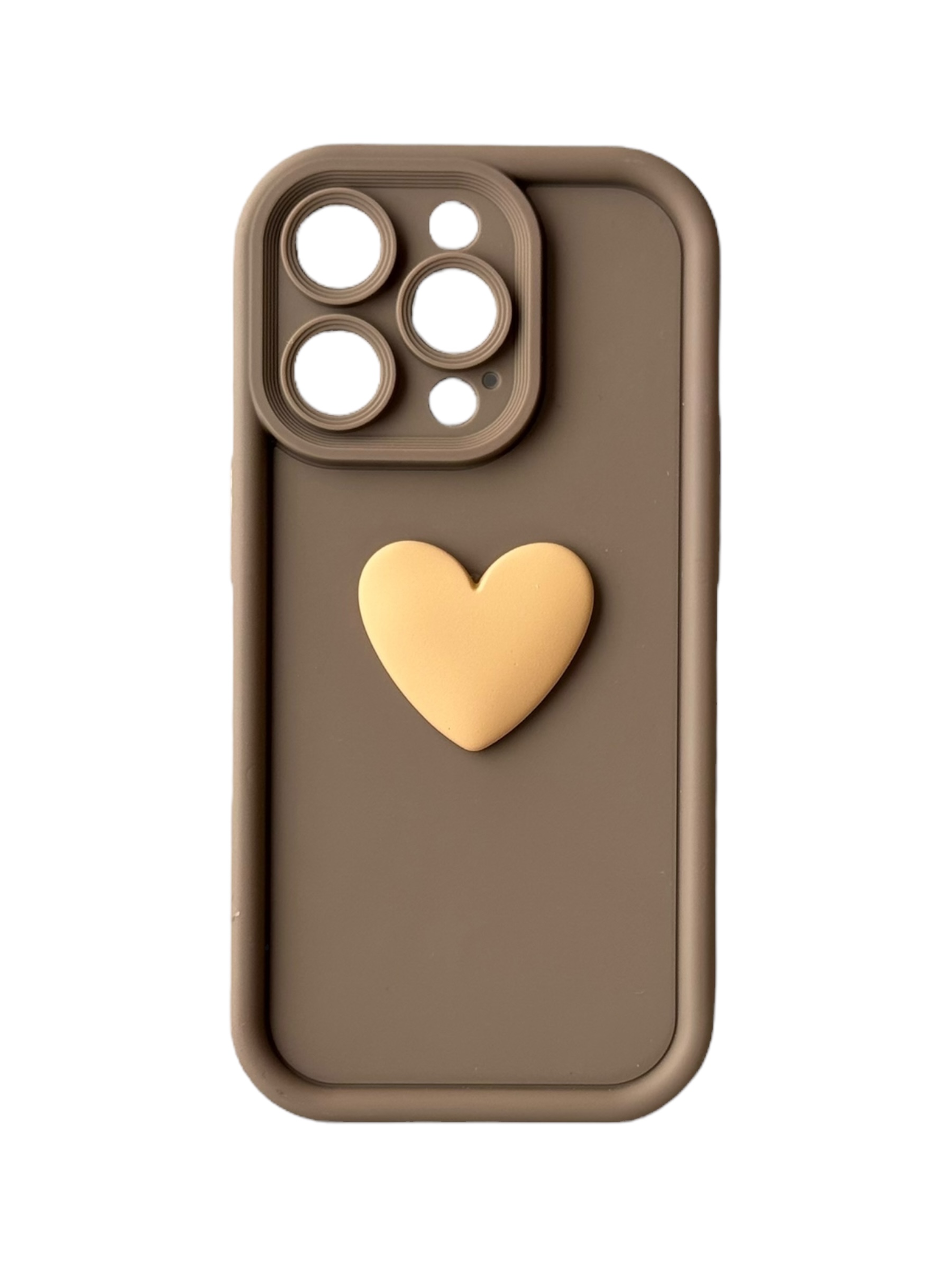 Чохол Toys Case для iPhone 15 Pro (brown / heart)