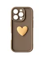 Чохол Toys Case для iPhone 16 Pro (brown / heart)