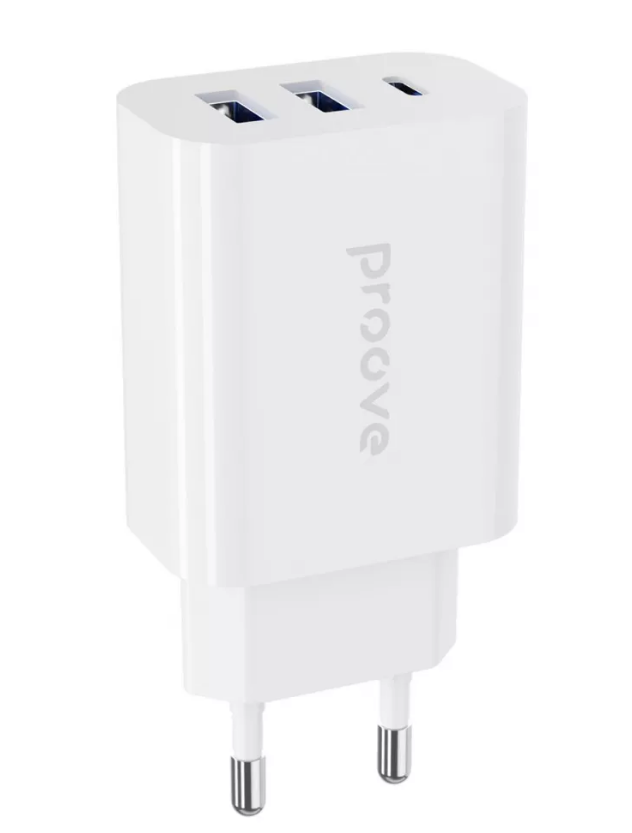 МЗП Proove Rapid 30W (2USB + Type-C) (white)