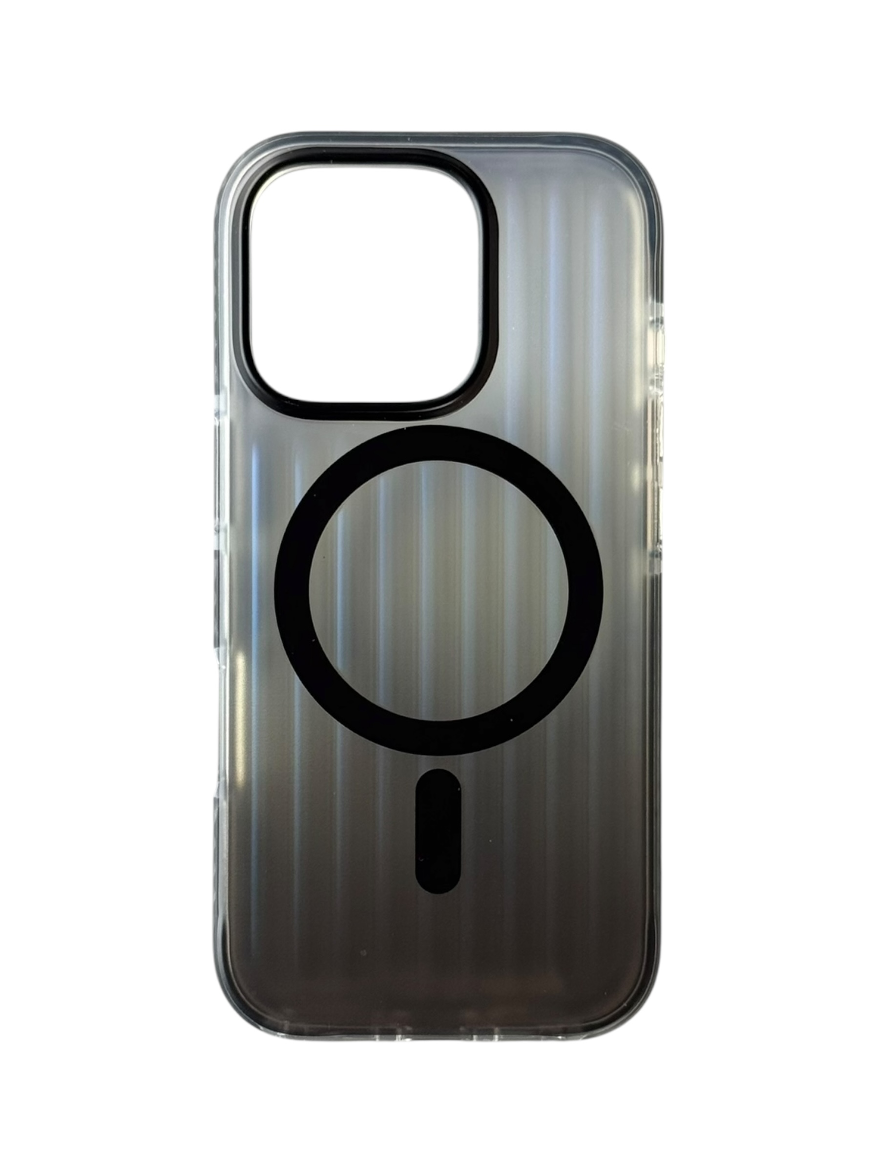 Чохол Gradient Ribbed Case with MagSafe для iPhone 15 ProMax (black)