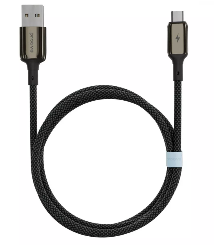 Кабель Proove Dense Metal Micro USB 2.4A (1m) (black)