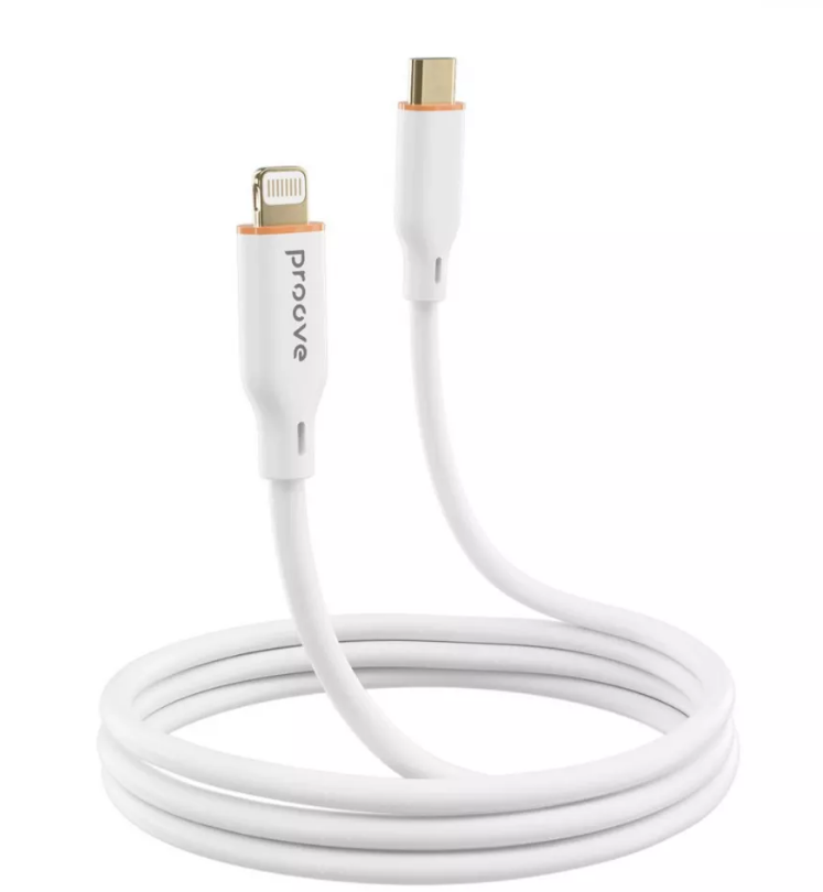 Кабель Proove Jelly Silicone Type-C to Lightning 27W 1m (white)