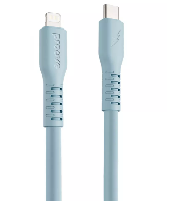 Кабель Proove Eternal Type-C to Lightning 27W 2m (light blue)