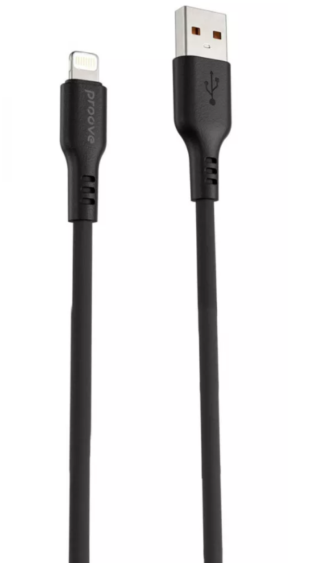 Кабель Proove Rebirth Lightning 2.4A 1m (black)