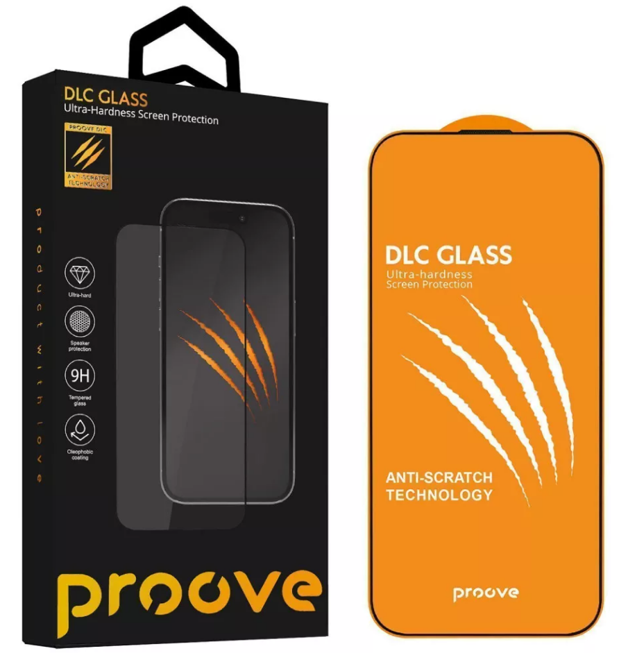Захисне скло Proove DLC iPhone 14 Pro Max/15 Plus/16 Plus (black)