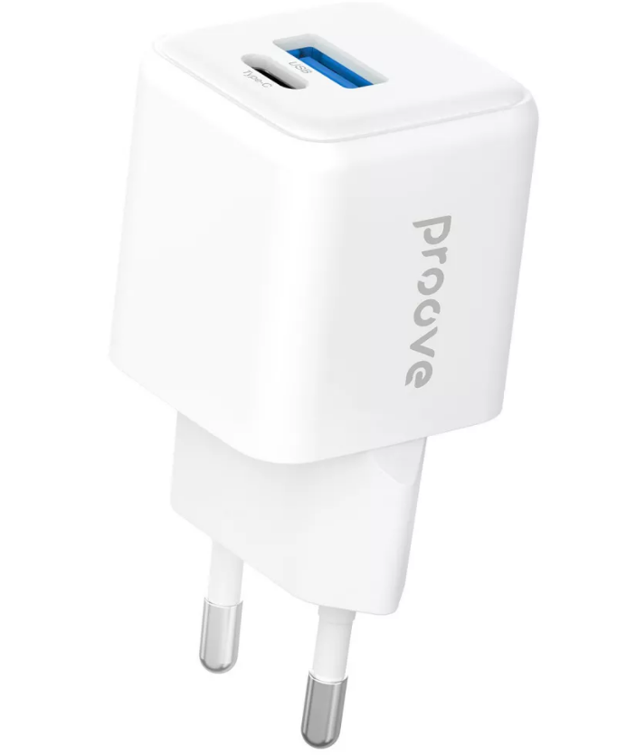 МЗП Proove Pocket Gan Plus 25W (Type-C + USB) (white)