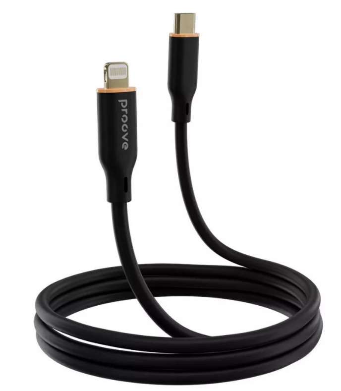 Кабель Proove Jelly Silicone Type-C to Lightning 27W 1m (black)