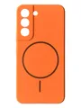 Чохол Silicone Case with MagSafe для Samsung Galaxy S22 (помаранчевий / orange)